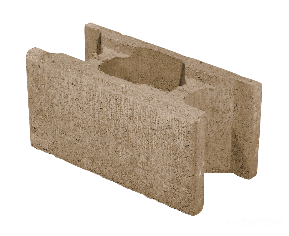 Diton Tvárnice plotová Venezia 390×190×190 mm průběžná melír scatola (60)