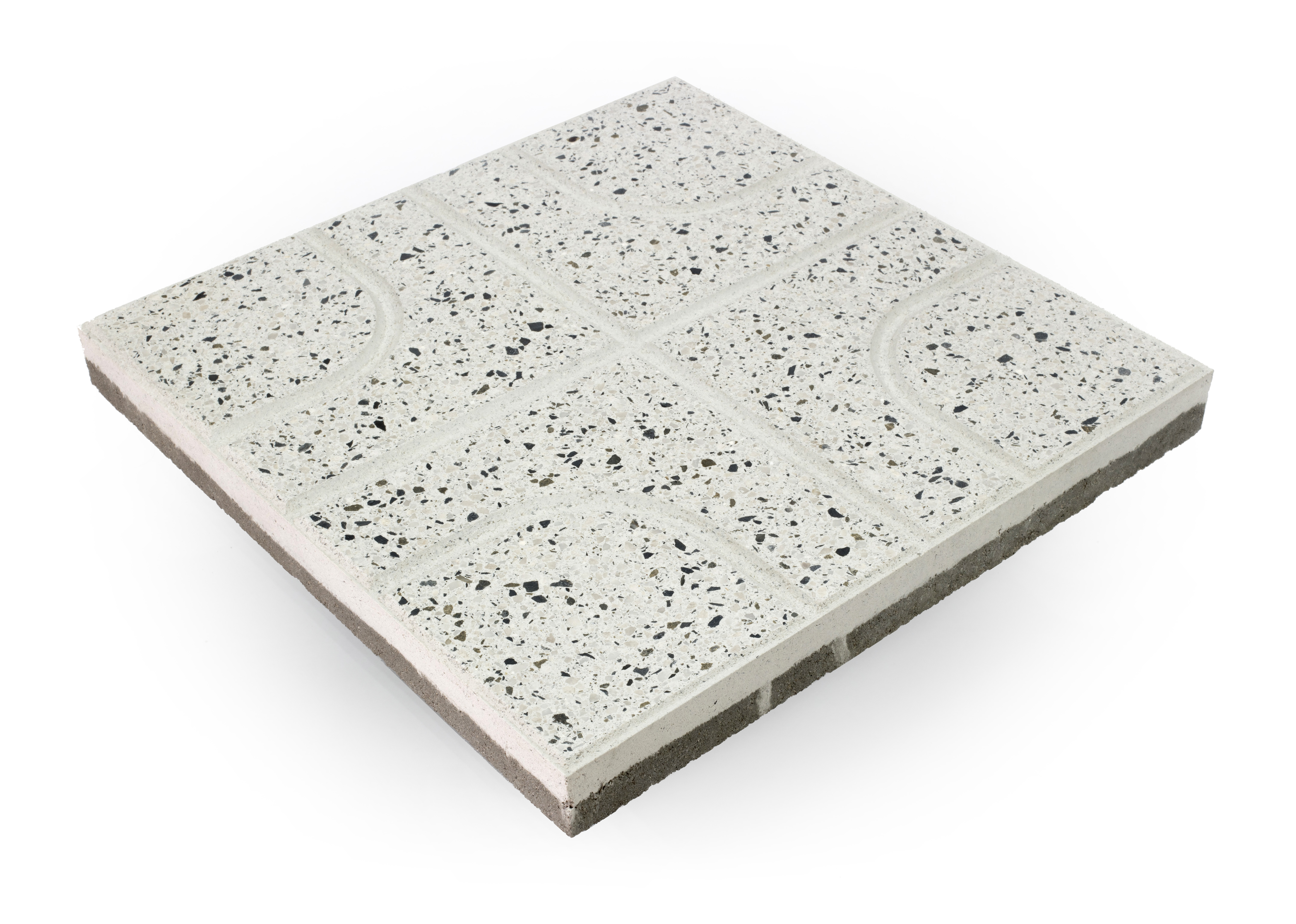 Cidemat Dlažba teracová Ornela OA 201 K 300×300×33 mm reliéfní bílá (12,96)