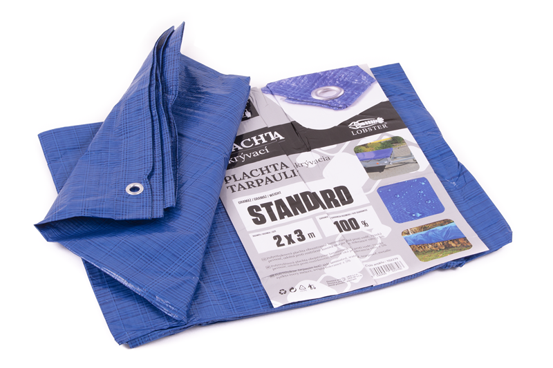 Plachta standard MODRÁ 2x3 m
