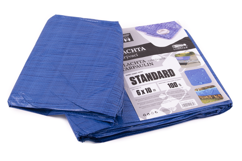 Plachta standard MODRÁ 6x10 m