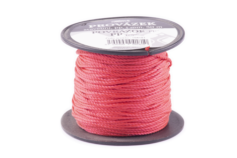Provázek 1,0 mmx50 m červený