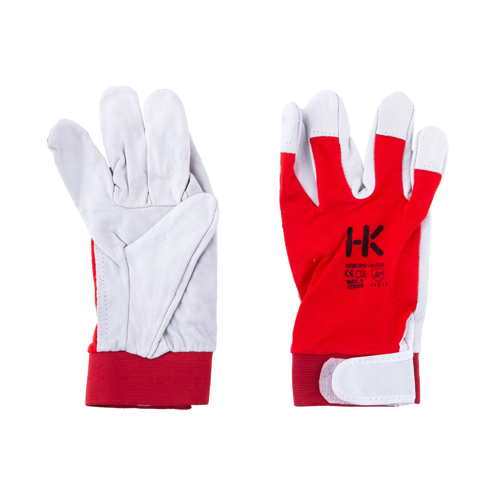 Rukavice HUKY 9" bílo-červené IC3000