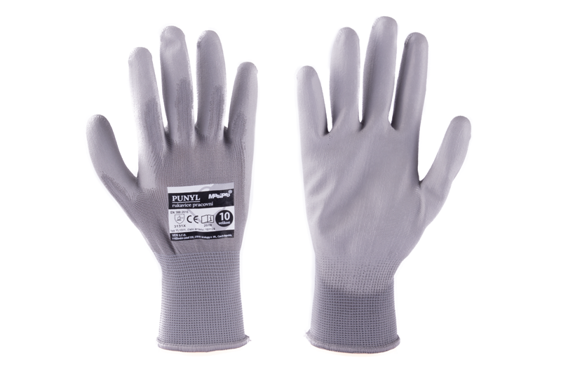 Rukavice PUNYL 10" šedé