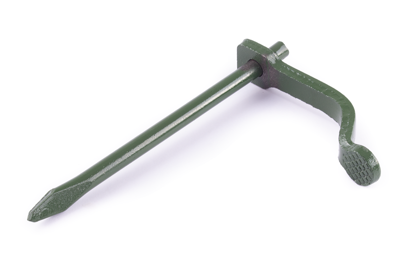 Skoba 190/10 mm kulatá zelená