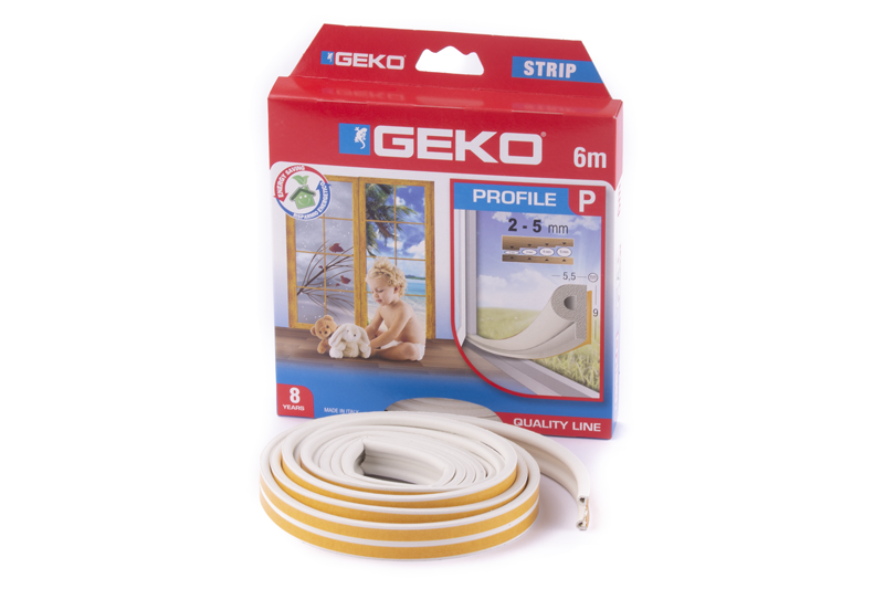 Těsnění P 9x5.5 mm-6m bílé (2x3m)