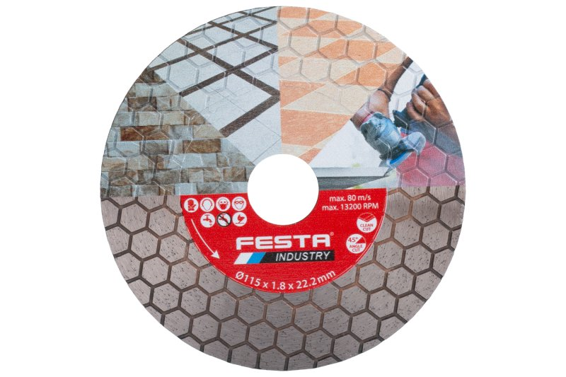 Festa Kotouč diamantový INDUSTRY řezný 115x1.8x22.2mm