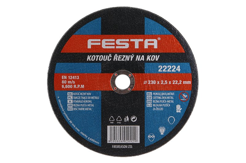 Festa Kotouč řezný na kov 230x2.5x22.2mm