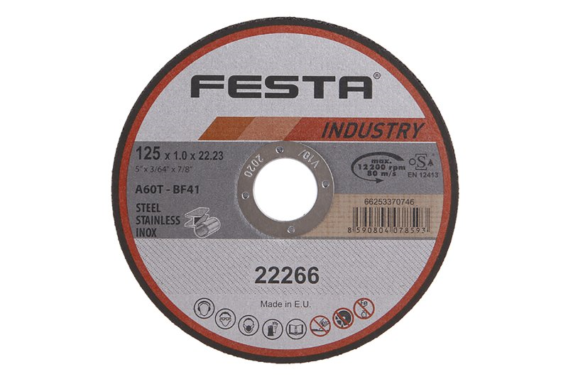 Festa Kotouč řezný INDUSTRY na kov 125x1x22.2mm