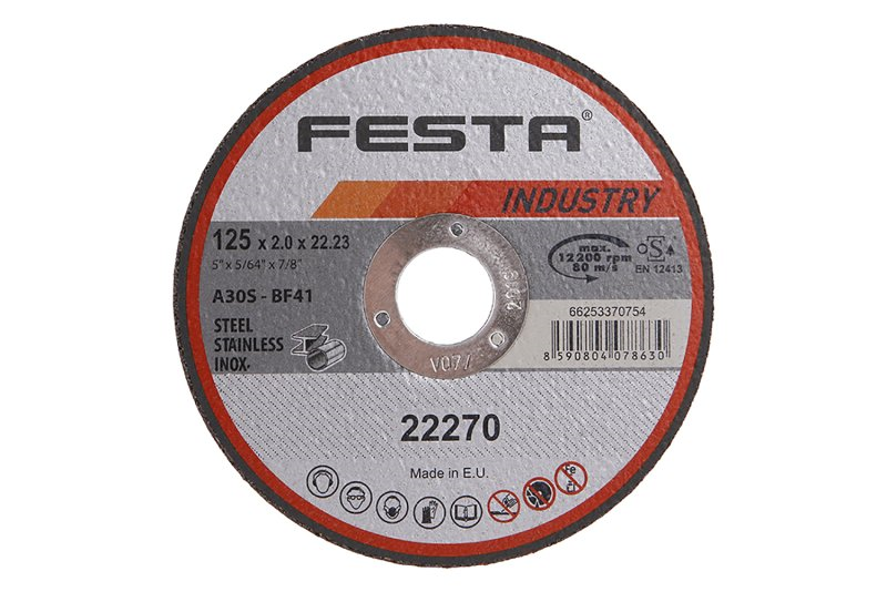 Festa Kotouč řezný INDUSTRY na kov 125x2x22.2mm