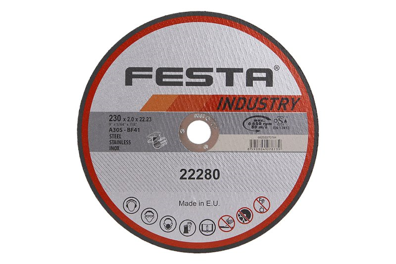 Festa Kotouč řezný INDUSTRY na kov 230x2x22.2mm