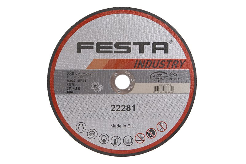 Festa Kotouč řezný INDUSTRY na kov 230x2.5x22.2mm