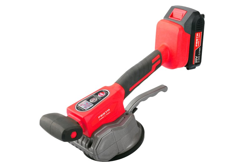 Festa Vibrační přísavka na dlažbu 125mm AKU SHARE20V baterie 2A a nabíječka 2,4Ah