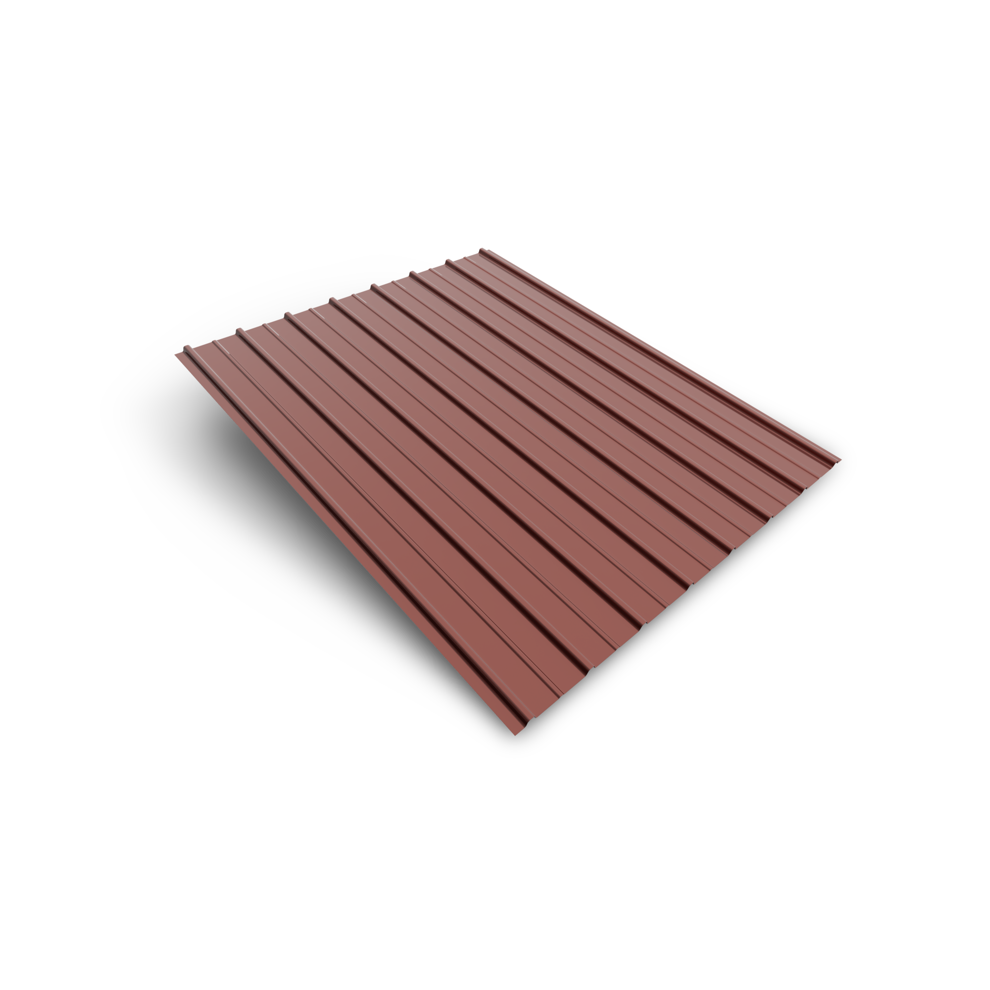 Smart cover solution Plech trapézový Smart CS H12 plus 906×2500×0,4 mm Zn 275 RAL 3009 terakota