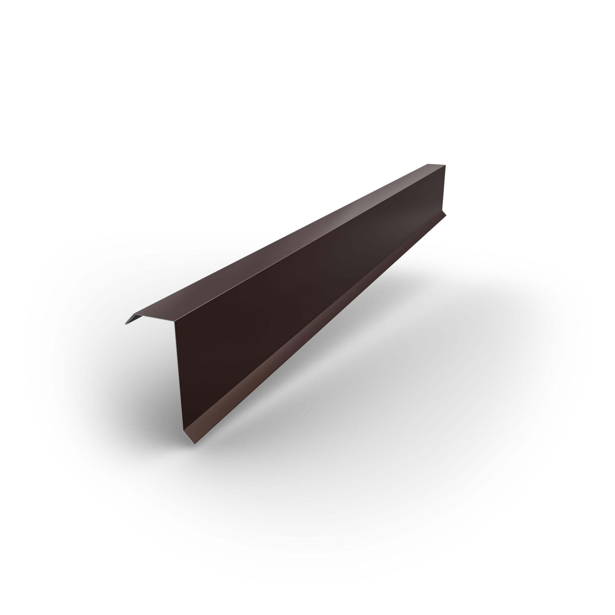 Smart cover solution Lišta závětrná Smart CS H12 2000×0,4 mm Zn 275 lak RAL 8017 hnědá