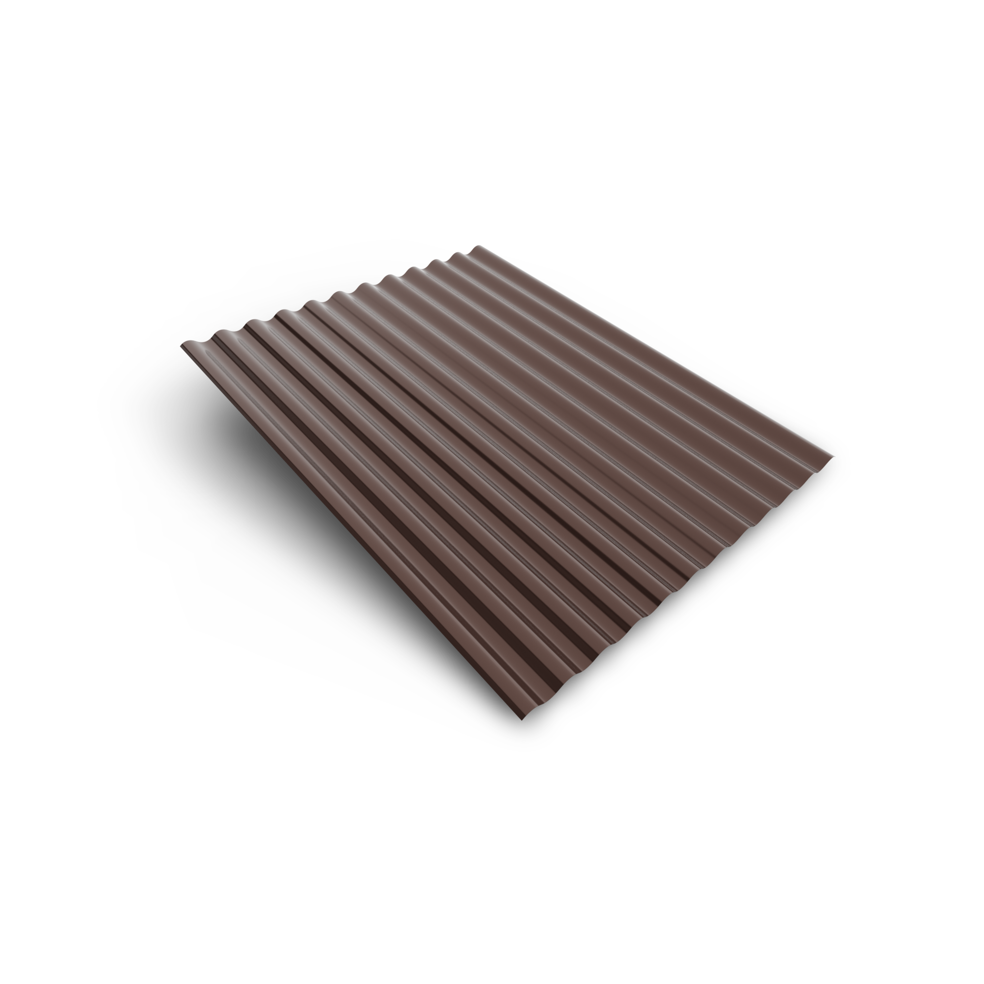 Smart cover solution Plech vlnitý Smart CS S18 883×2000×0,4 mm Zn 275 RAL 8017 hnědý