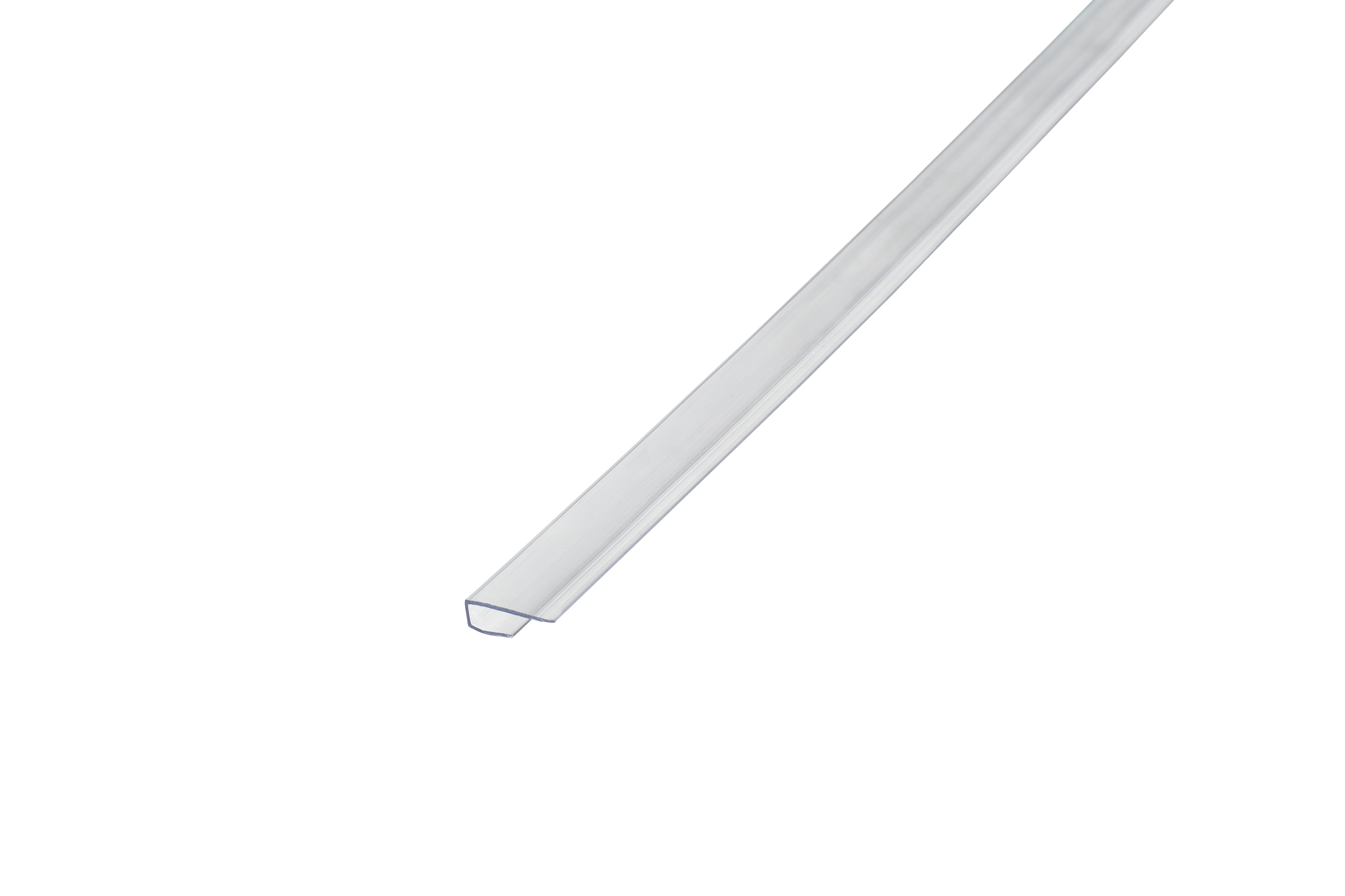 Smart cover solution Profil polykarbonátový LPU Smart CS 2100×6 mm ukončovací čirý