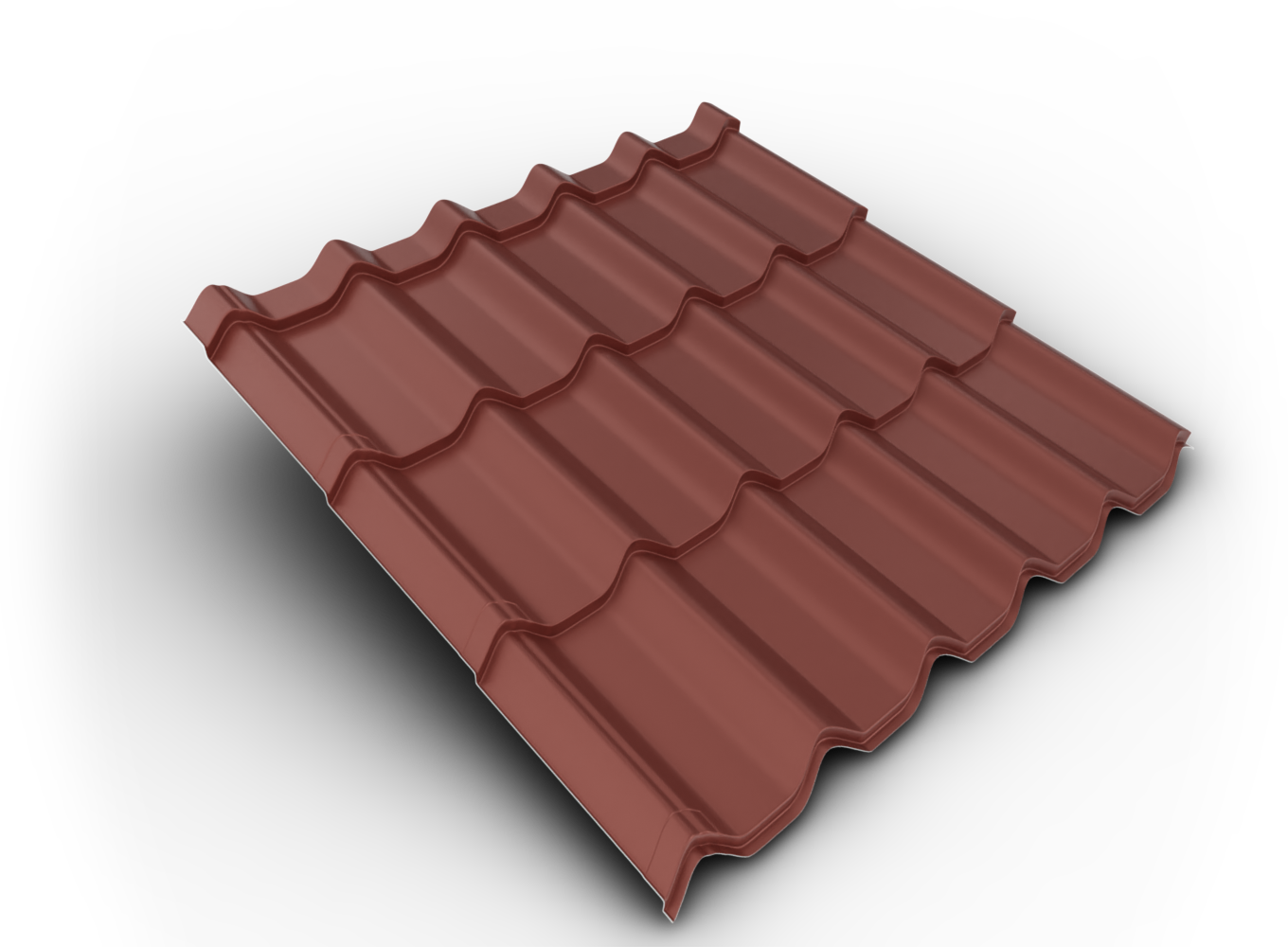 Belprofile Krytina velkoformátová Royal SunClear 350×1080×0,5 mm RAL 3009