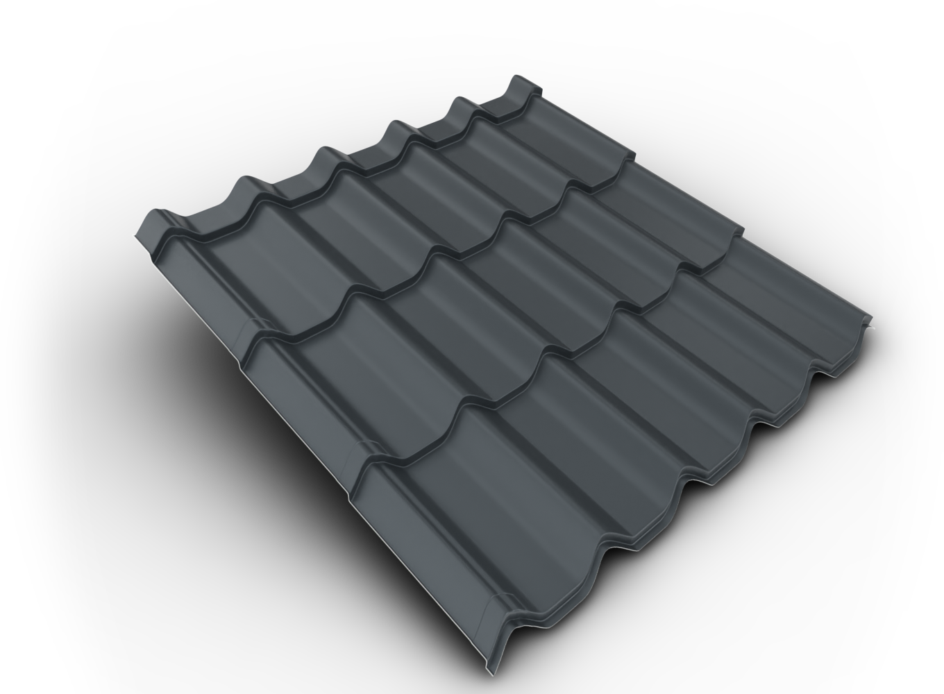 Belprofile Krytina velkoformátová Royal SunClear 350×1080×0,5 mm RAL 7016