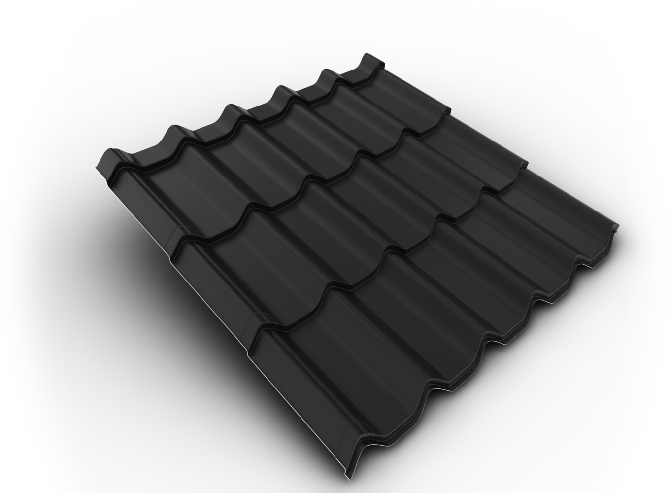 Belprofile Krytina velkoformátová Royal SunClear 350×1080×0,5 mm RAL 9005