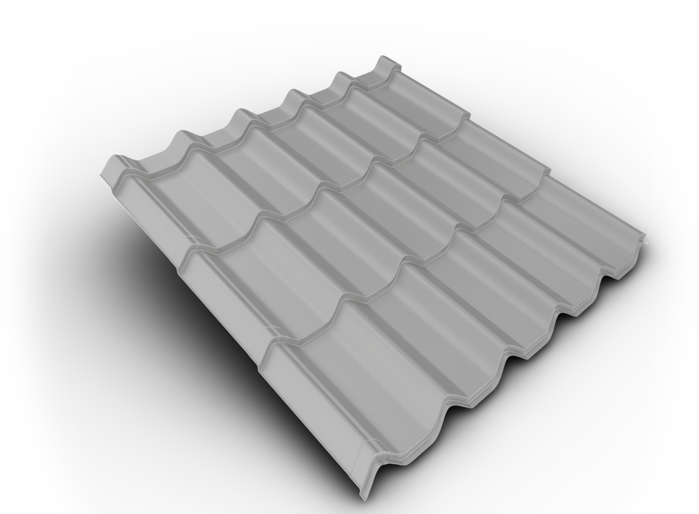 Belprofile Krytina velkoformátová Royal SunClear 350×1080×0,5 mm RAL 9006