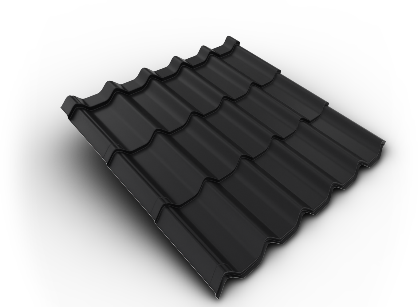 Belprofile Krytina velkoformátová Nordic SunClear 350×1080×0,5 mm RAL 9005