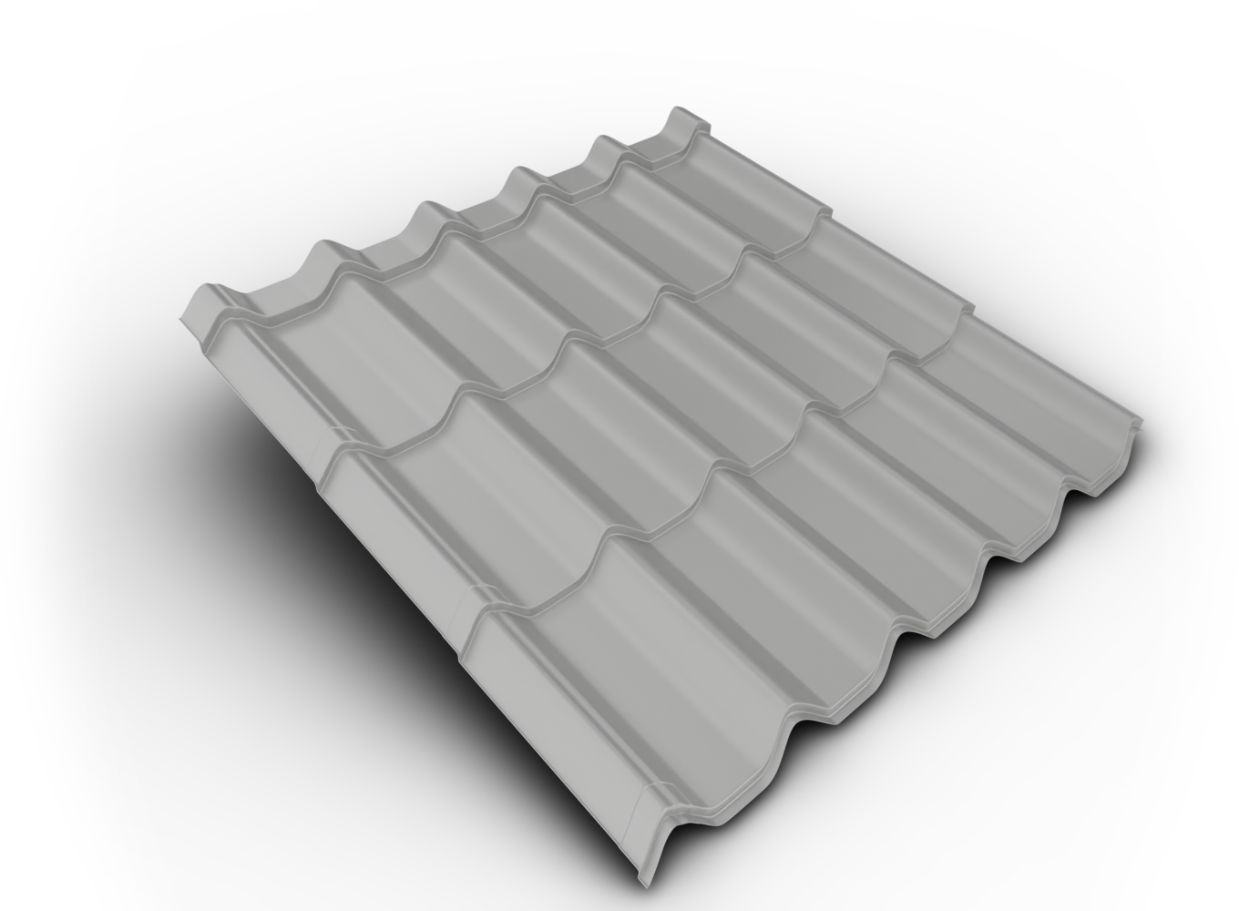 Belprofile Krytina velkoformátová Nordic SunClear 350×1080×0,5 mm RAL 9006