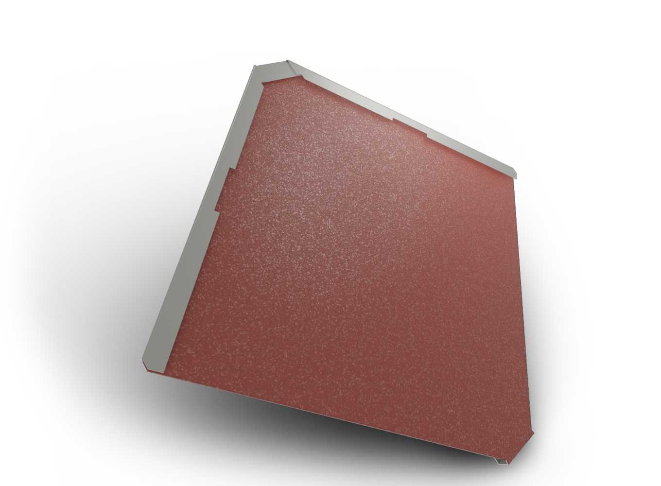 Belprofile Šablona základní Quadra BigStone 316×316×0,6 mm RAL 3009