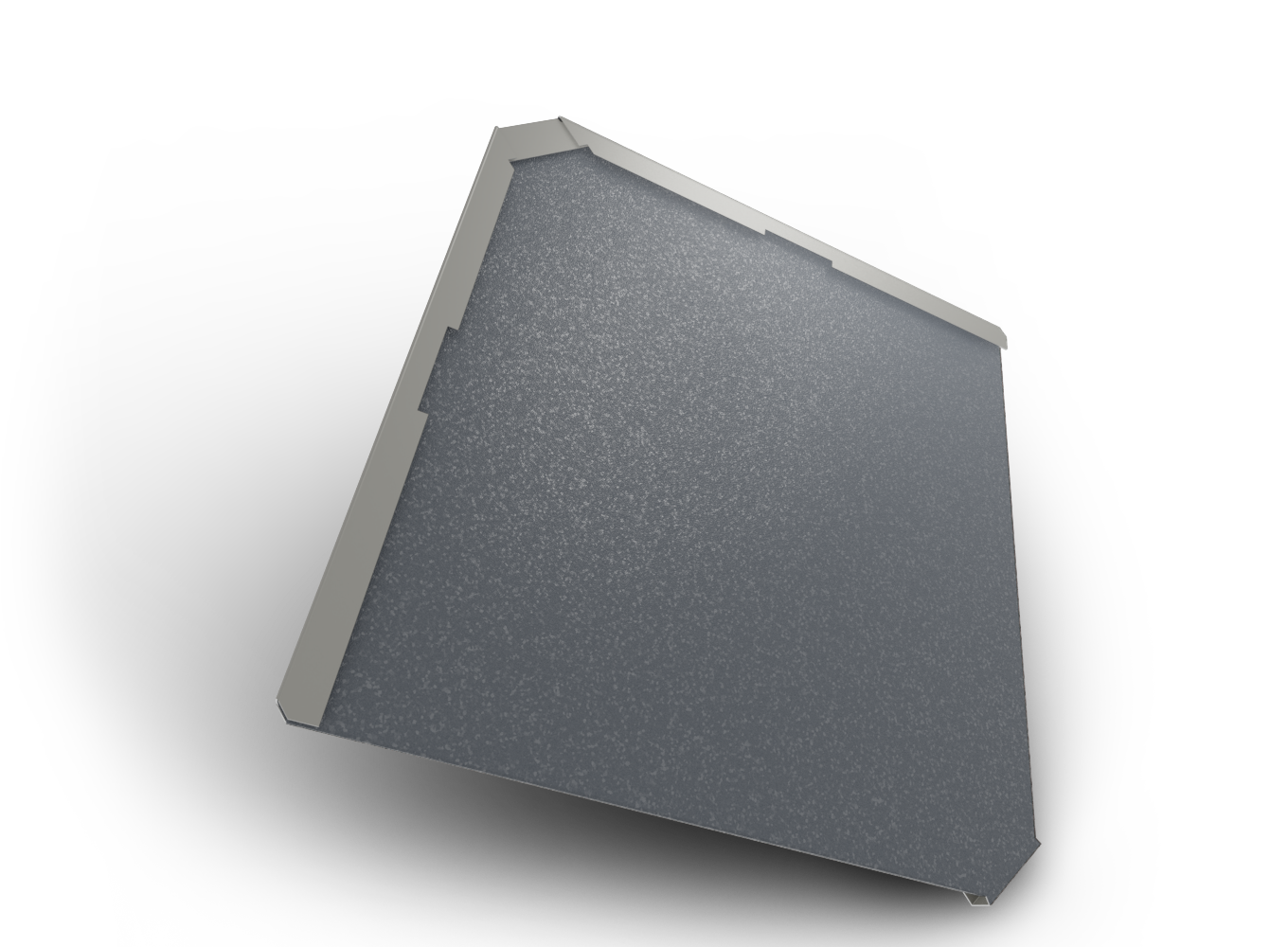 Belprofile Šablona základní Quadra BigStone 316×316×0,6 mm RAL 7024