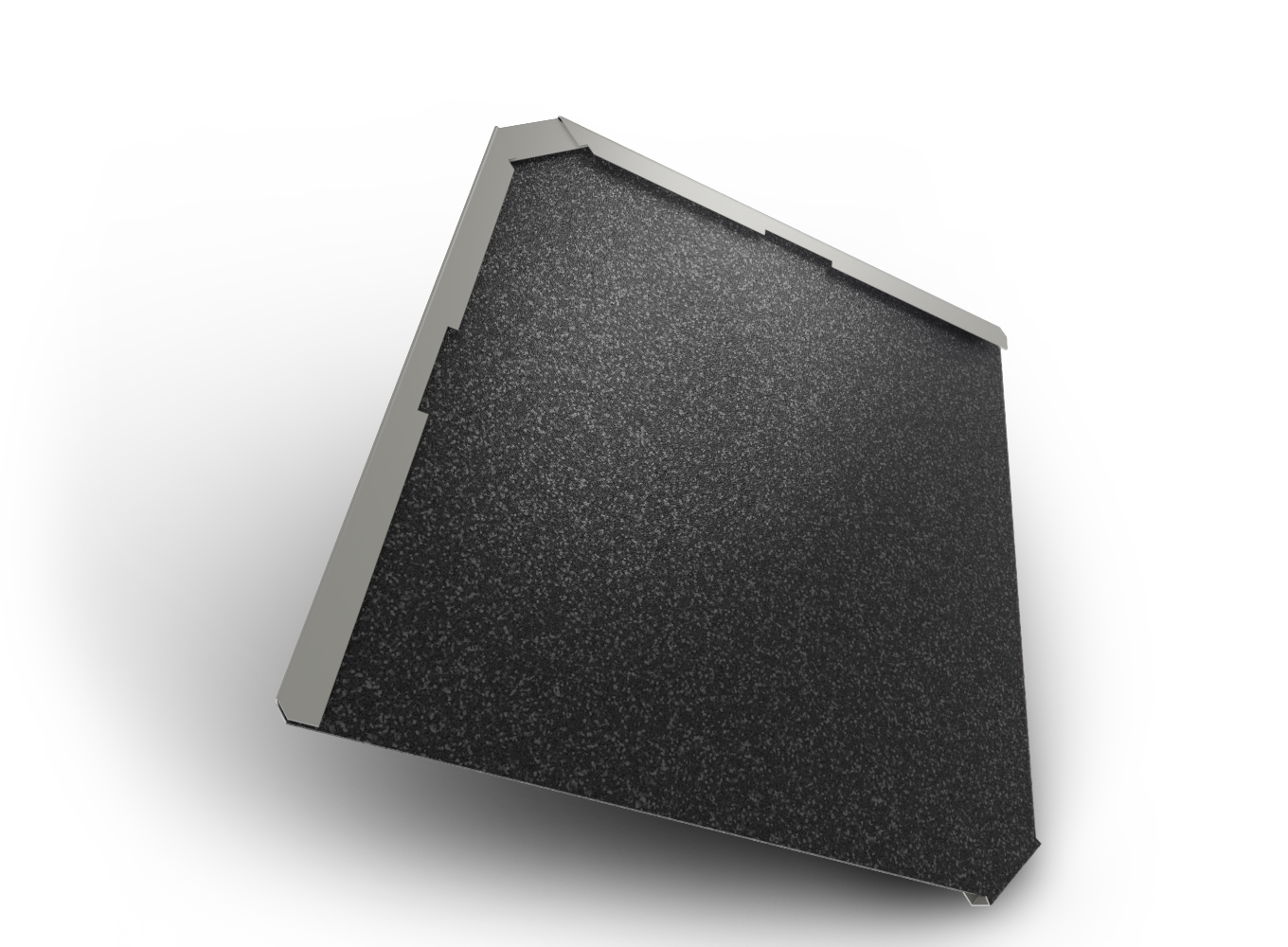 Belprofile Šablona základní Quadra BigStone 316×316×0,6 mm RAL 9005