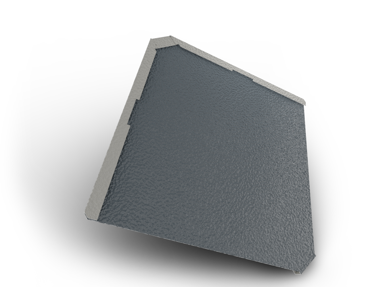 Belprofile Šablona základní Quadra Embossed 316×316×0,7 mm RAL 7016