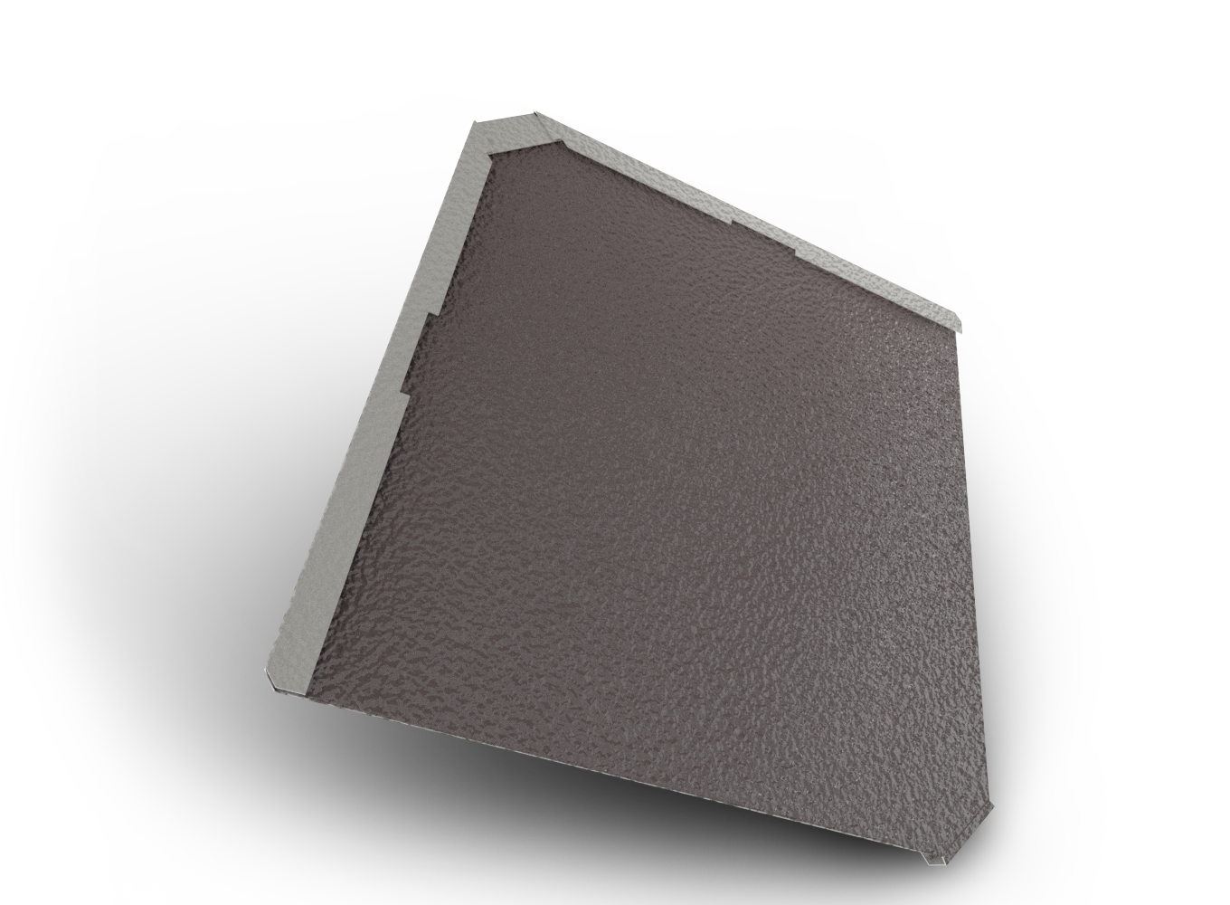 Belprofile Šablona základní Quadra Embossed 316×316×0,7 mm RAL 8019