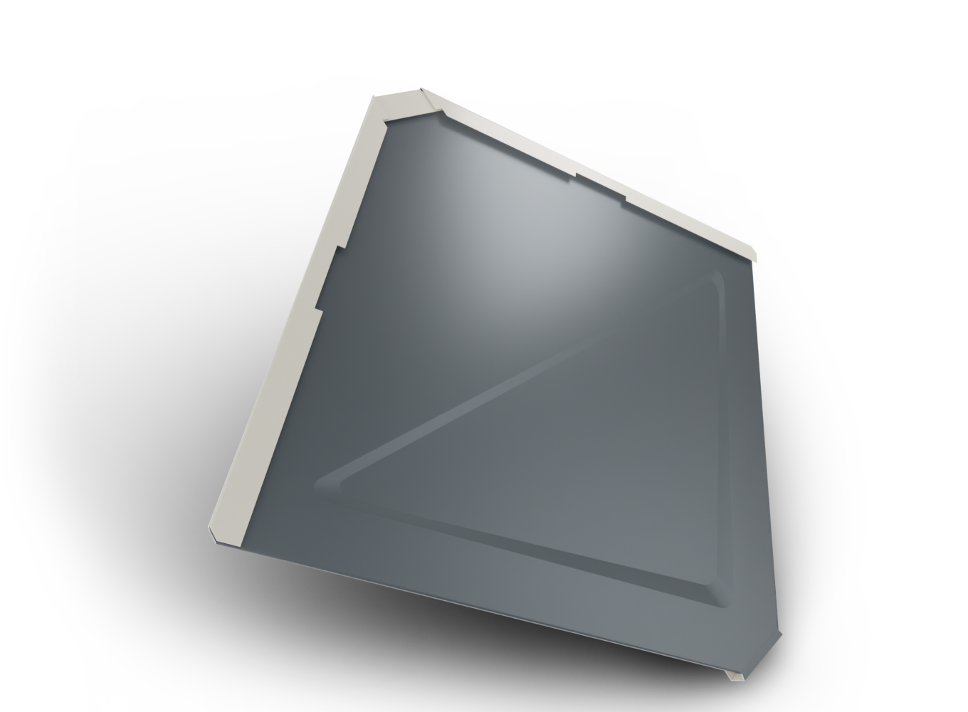 Belprofile Šablona základní Quadra Plus SunClear 316×316×0,7 mm RAL 7016