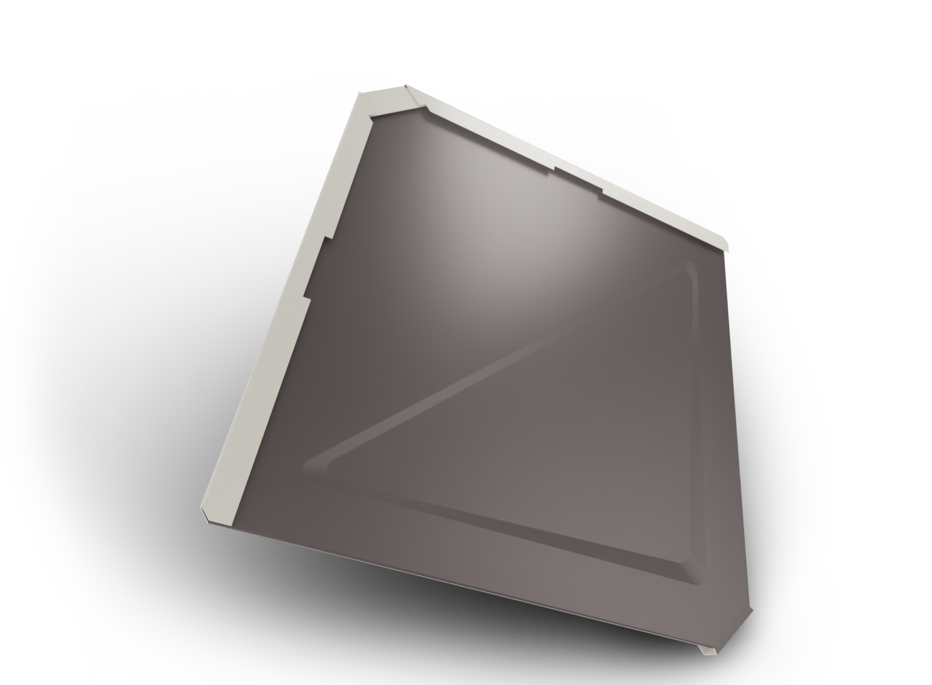 Belprofile Šablona základní Quadra Plus SunClear 316×316×0,7 mm RAL 8019