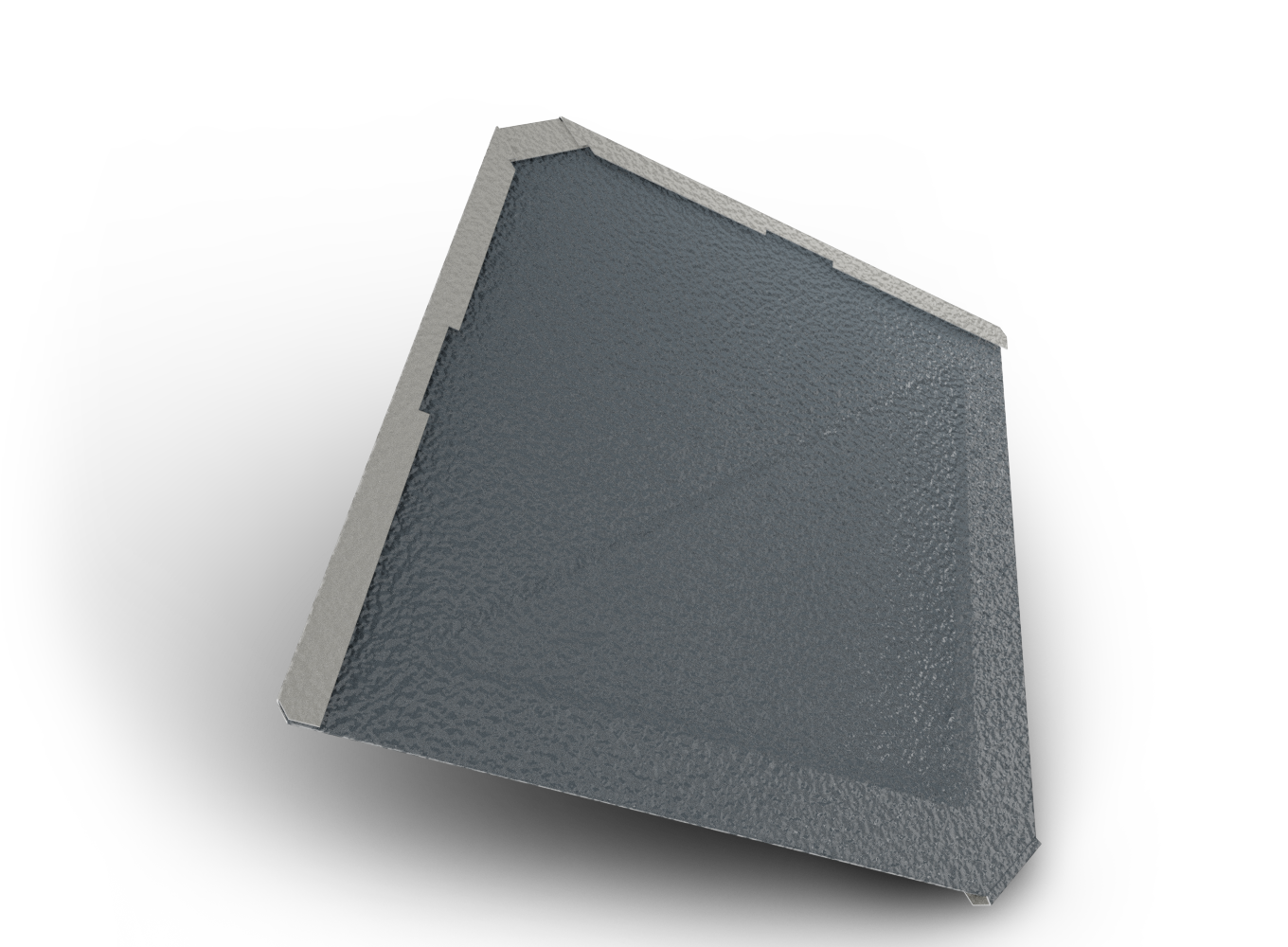 Belprofile Šablona základní Quadra Plus Embossed 316×316×0,7 mm RAL 7016