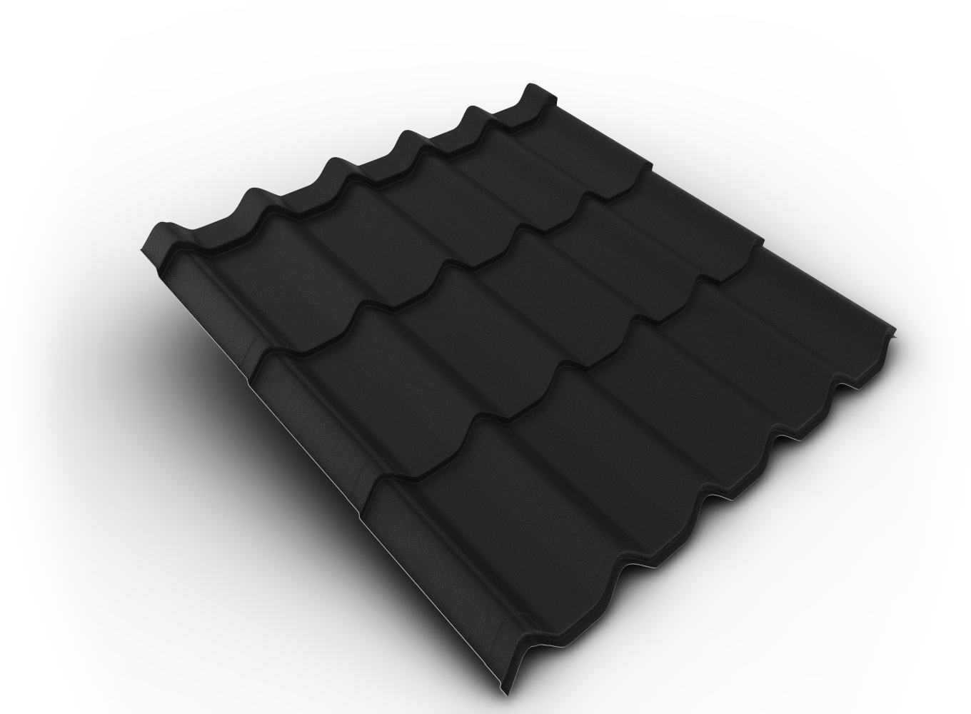 Belprofile Krytina velkoformátová Nordic SandShape 350×1080×0,5 mm RAL 9005