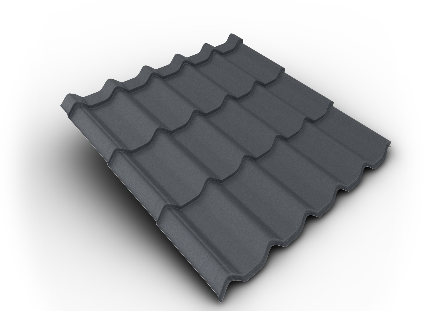 Belprofile Krytina velkoformátová Royal SandShape 350×1080×0,5 mm RAL 7024