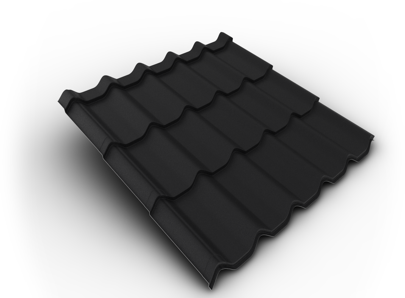 Belprofile Krytina velkoformátová Royal SandShape 350×1080×0,5 mm RAL 9005