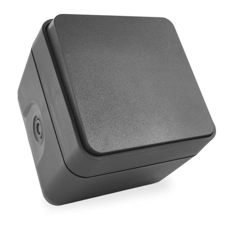 Emos Přepínač nástěnný Cyklone / IP55 / černý