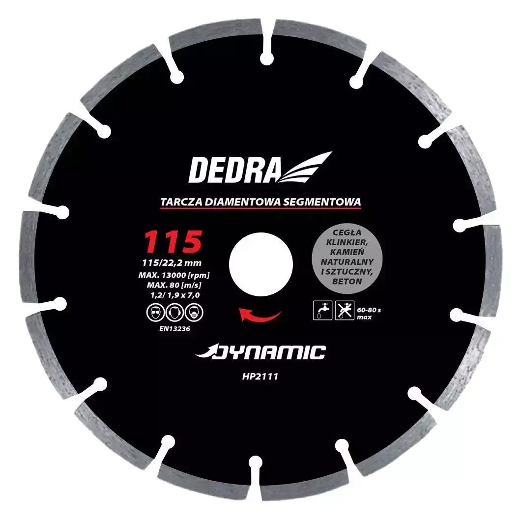 Dedra Kotouč diamantový řezný Dynamic 230×22,2 mm segmentový