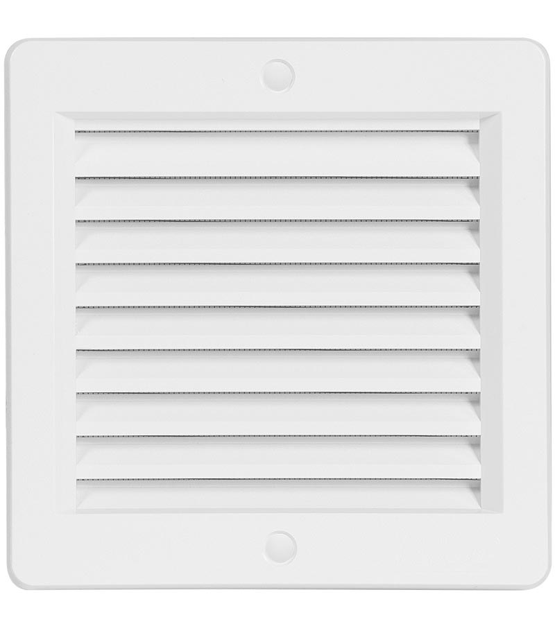 Haco Mřížka větrací 150×150 mm plastová bílá