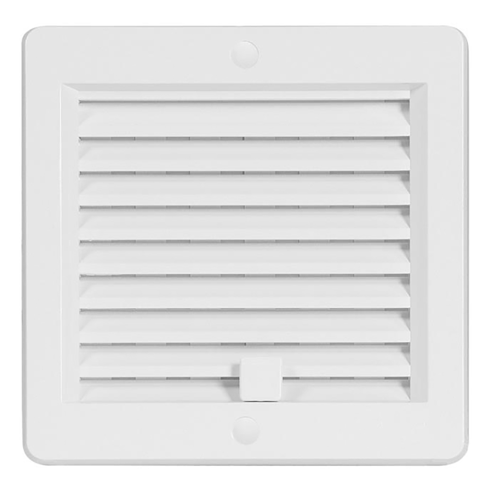 Haco Mřížka větrací 150×150 mm plastová s rámečkem a síťovinou bílá