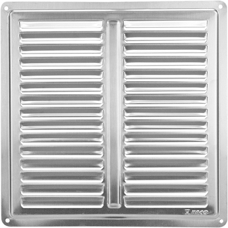 Haco Mřížka větrací 200×200 mm nerezová s krytkou