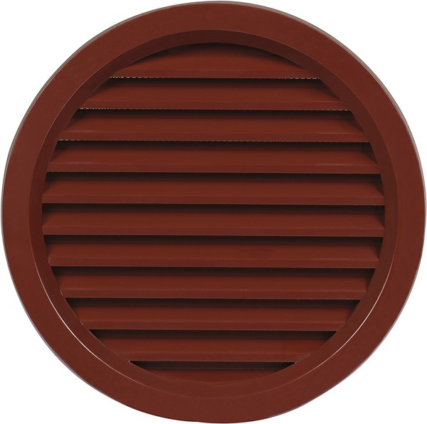 Haco Mřížka větrací kruhová 140 mm plastová se síťovinou hnědá