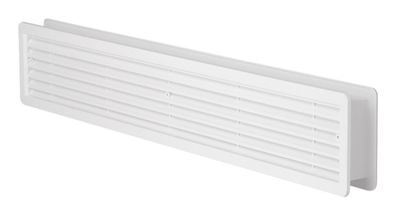 Haco Mřížka větrací 500×90 mm plastová dveřní bílá [2 ks]