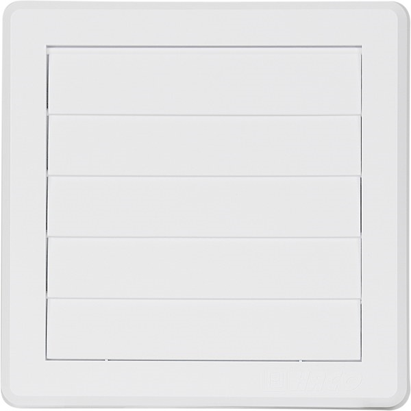 Haco Mřížka větrací 175×175 mm plastová s gravitační mřížkou bílá