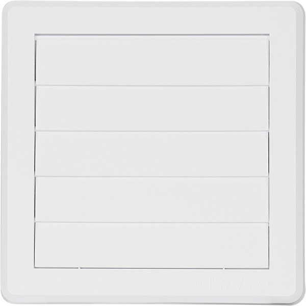 Haco Mřížka větrací 200×200 mm plastová s gravitační mřížkou bílá