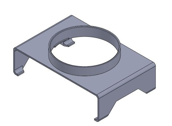 Haco Odbočka sedlová ventilační 220×55/125 mm přední přechod plastová