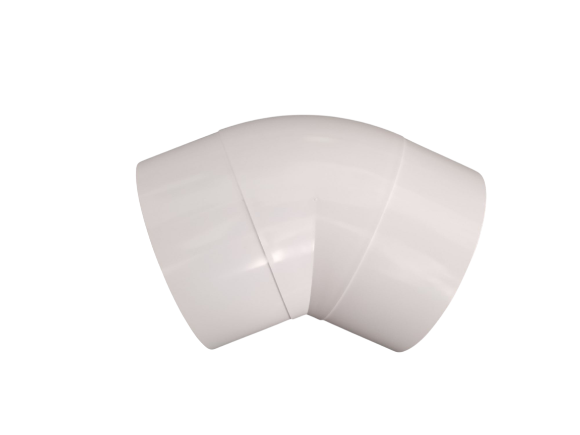 Haco Koleno ventilační CKO 45°/100 mm plastové