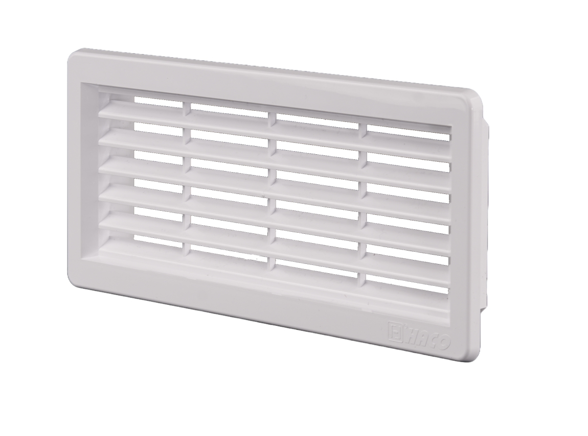 Haco Mřížka větrací 220×90 mm plastová bílá