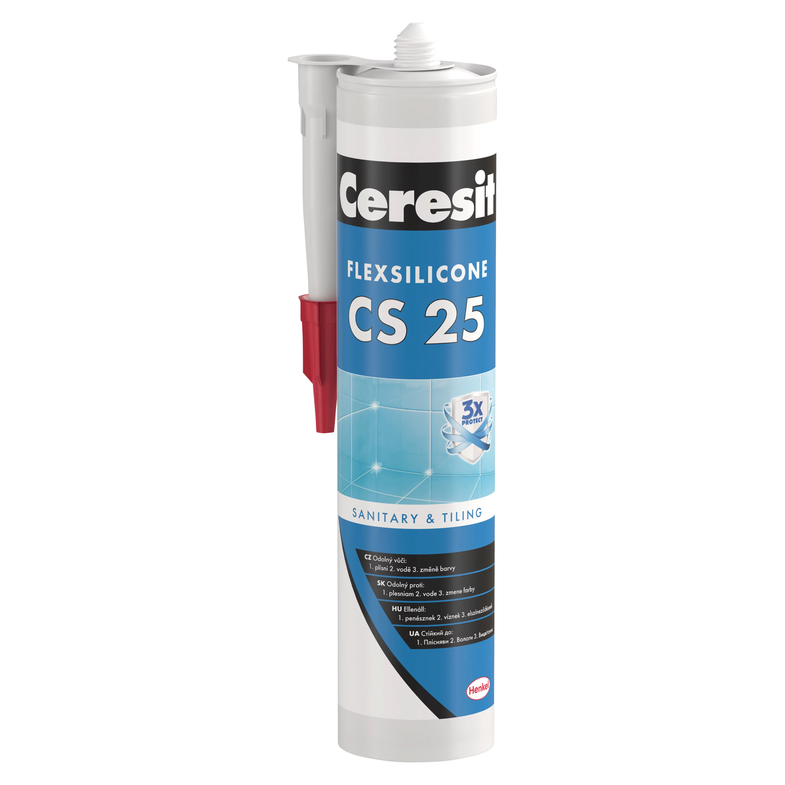 Silikon sanitární Ceresit CS 25 brown 280 ml